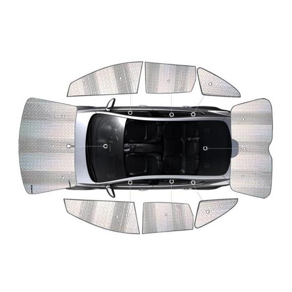 適用: 2009 ボルボ/VOLVO XC60 S80L V60 V40 C30 S40 S60L XC90 アルミニウム ホイル サンシェード 8ピース セッ