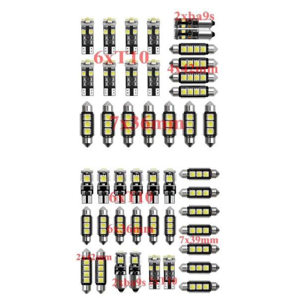車用 内装 LED ライト キット 適用: クライスラー/CHRYSLER 300C 300M クロスファイア グランド ボイジャー 5 21ピース・25ピース