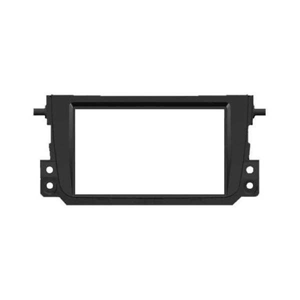 ブラック 2DIN ステレオ オーディオ パネル フレーム トリム 適用: メルセデス ベンツ スマート フォーツー用 2011 ラジオ ダッシュ キット AL