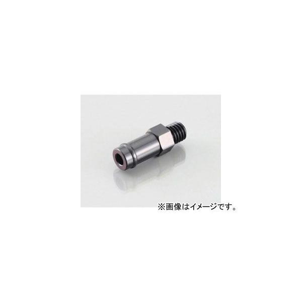 【ネコポス対応】KITACO コンビニパーツ ニップル 6mmホース用（ブラック）/M10×P1.25 0900-990-90022
