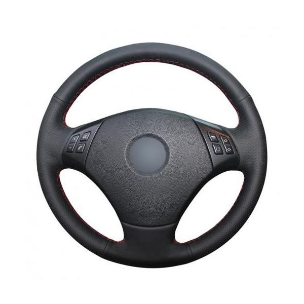 ��D�� �u���b�N PU���U�[ �X�e�A�����O �z�C�[�� �J�o�[ ���b�v �K�p: BMW E90 320 318i 320i 325i 330i 320D X1 328Xi �u���b�N���`�O���[�� AL-EE-8003 AL