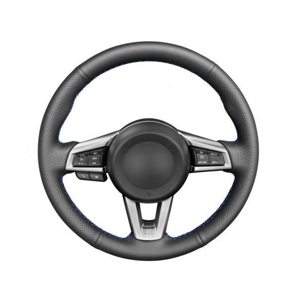 ��D�� DIY �u���b�N PU���U�[ �X�e�A�����O �z�C�[�� �J�o�[ �K�p: �}�c�_ MX-5 2016 2017 2018 2019 �u���b�N���`�O���[�� AL-EE-8523 AL