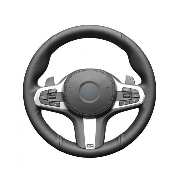 �u���b�N PU �l�H ��D�� �X�e�A�����O �z�C�[�� �J�o�[ �K�p: BMW G30 525i 530i 530D M550i M550D G02 X4 2018 F90 M5 �u���b�N���`�O���[�� AL-EE-8564 AL