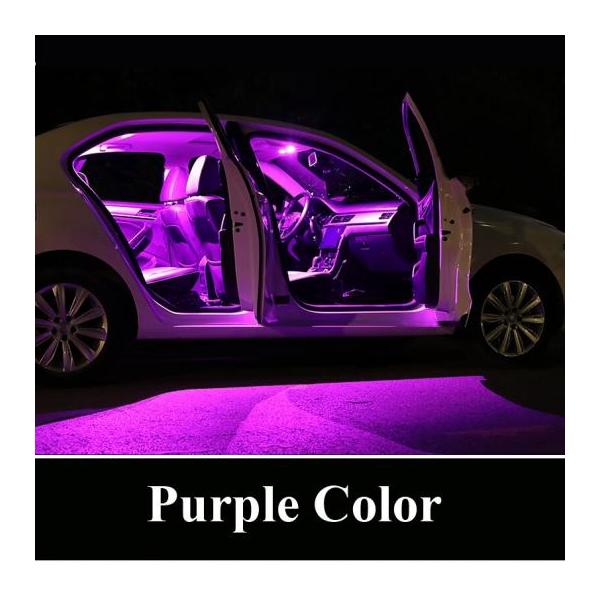 車内 ルームライト LED 適用: メルセデス・ベンツ C クラス W202 W203 W204 W205 S203 S204 C203 C204 パープル W