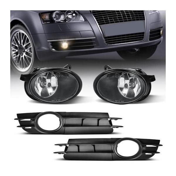 フォグランプ 適用: アウディ/AUDI C6 S8 S6 オールロード A6 クアトロ 2005-2008 フォグライト カバー フロント バンパー 1セット