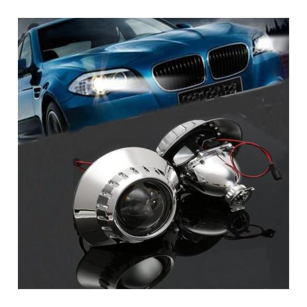 1ペア 左 右 2.5 バイキセノン HID プロジェクター レンズ ヘッドライト バルブ H1 適用: BMW E46 M3 セダン ワゴン 左・右 AP-A
