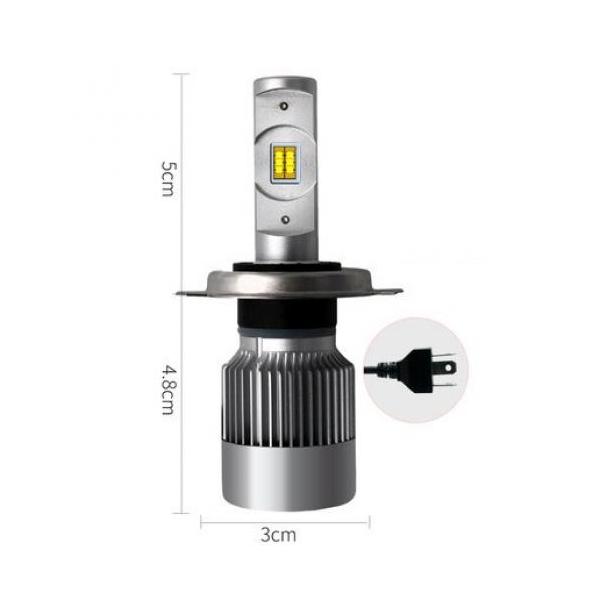 ヘッドライト バルブ LED 適用: スズキ スイフト イグニス 6000K 10000lm ホワイト ライト オート 2ピース H4 AP-ALK0617 A