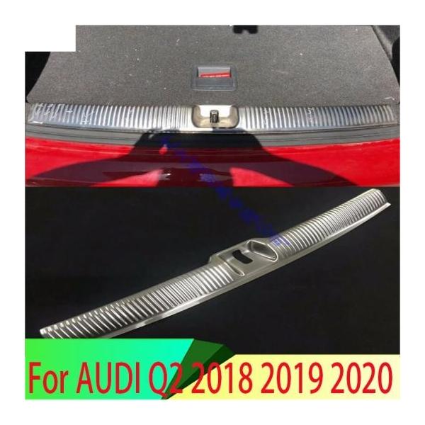 リア トランク バンパー プロテクター シル ガード フェンダー ステンレス スチール 1ピース アクセサリー 適用: アウディ/AUDI Q2 2018 20