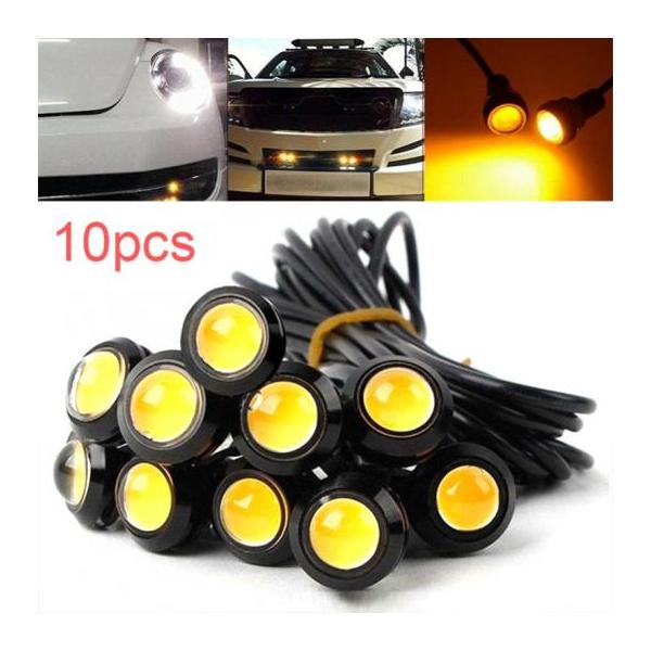 10ピース 120LM 18mm イーグル アイ DRL LED デイタイム ランニング ライト LED 12V バックアップ リバース パーキング シグナル 自動車 ランプ AP-ALR6951 AL