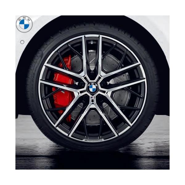BMW純正 M Performance アロイ・ホイール  ダブルスポーク・スタイリング555M(ッジェットブラックマット/バーニッシュド)(8.0Jx19 E
