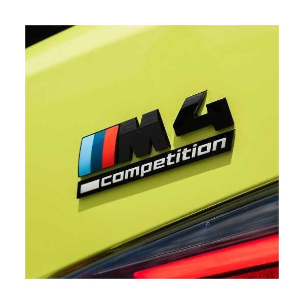 BMW純正 "M4 Competition" エンブレム(ブラック) (G82)