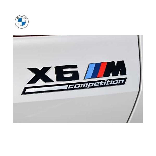 BMW純正 "X6 M competition" エンブレム(ブラック)(F96)