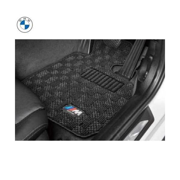 純正 Mスポーツフロアマット　F30,F31用 【フロントのみ】 BMW BMW純正 M フロア・マット・セット (ブラック/グレー) (右ハンドル