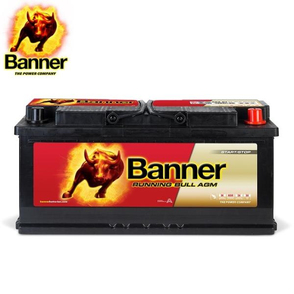 Banner LN5 液入り 車用 バッテリー Banner バナー Running Bull 欧州車用AGMバッテリー AGM-605-01 105A