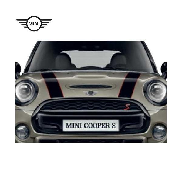 MINI（ミニ） MINI純正 エンジンフード・ストライプ（ブラック／レッド