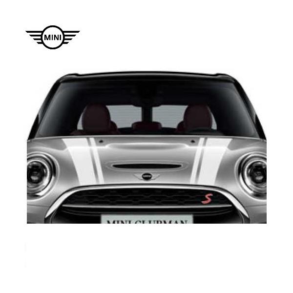 BMW MINI純正 エンジンフード・ストライプ（ホワイト）(F54