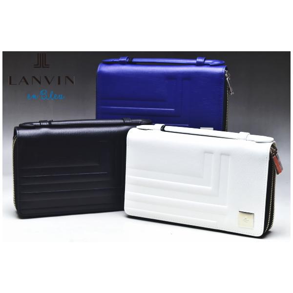 ランバンオンブルー LANVIN en Bleu イケテイ フィズ Wファスナーサードバッグ クラッチバッグ