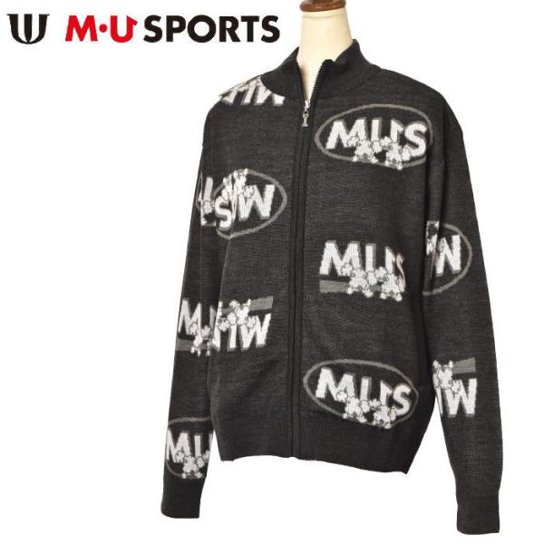 MU SPORTS ブラック ジップアップジャケット M・U SPORTS 40％OFFセール！ MUスポーツ ゴルフ 2024秋冬新作