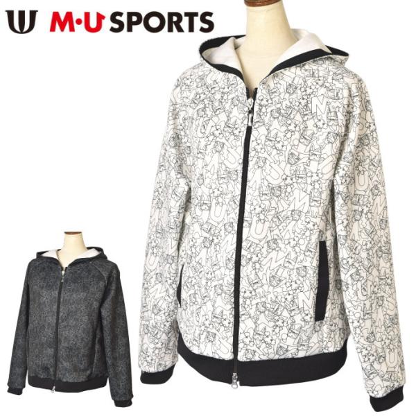 MUスポーツ M・U SPORTS ゴルフ 2025春夏新作 レディース ジップアップパーカー ブルゾン 服 ゴルフウェア M・U SPORTS 30％OFFセール！ MUスポーツ ゴルフ 2025秋冬新作