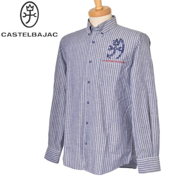 カステルバジャック CASTELBAJAC 2025秋冬新作 メンズ 長袖ボタンダウンシャツ 服 CASTELBAJAC（カステルバジャック） 50％OFFセール！ CASTELBAJAC 2025