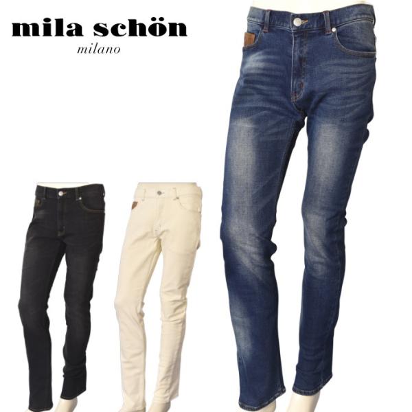 ミラショーン mila schon 2026秋冬新作 メンズ 裏起毛デニムパンツ ジーンズ
