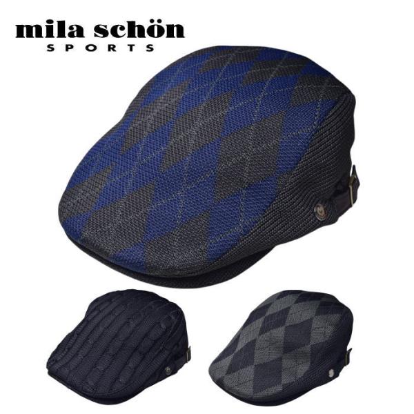 ミラショーン スポーツ ゴルフ mila schon sports 2026秋冬新作 メンズ ニットハンチング