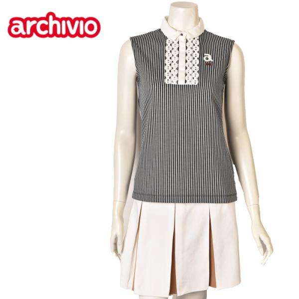 アルチビオ archivio 2024春夏ノースリーブプルオーバー36ブラック系 archivio 50％OFFセール！ アルチビオ ゴルフ 2024春夏新作
