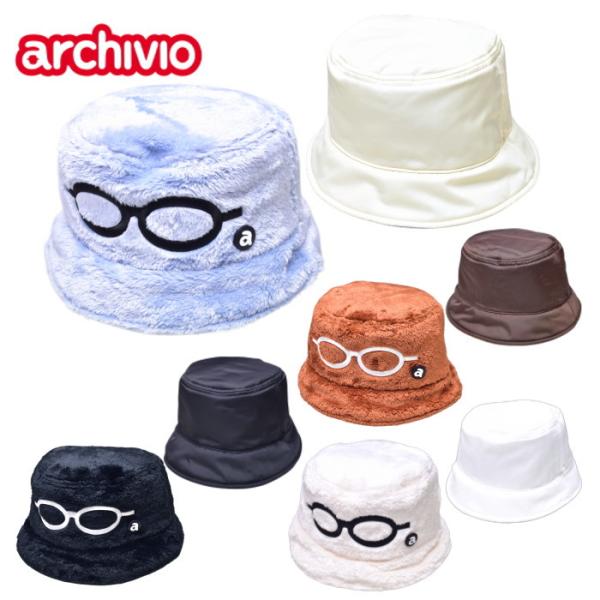 アルチビオ archivio ゴルフ 2026秋冬新作 レディース リバーシブルファーハット