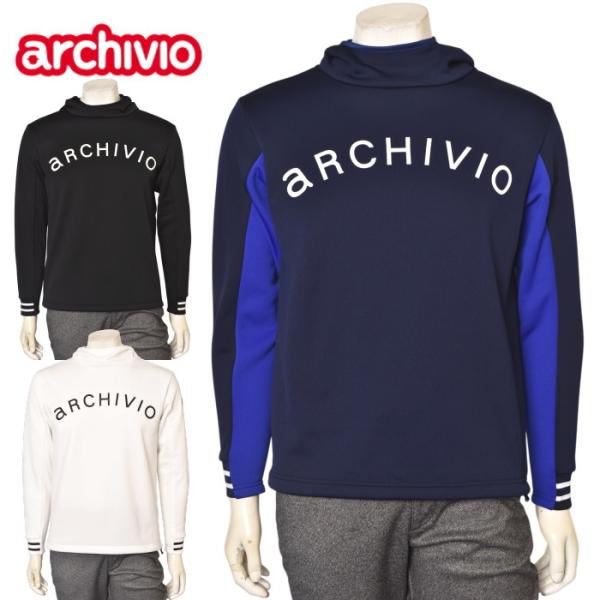 アルチビオ archivio ゴルフ 2026秋冬新作 メンズ 裏起毛フーディーパーカー 服 ゴルフウェア