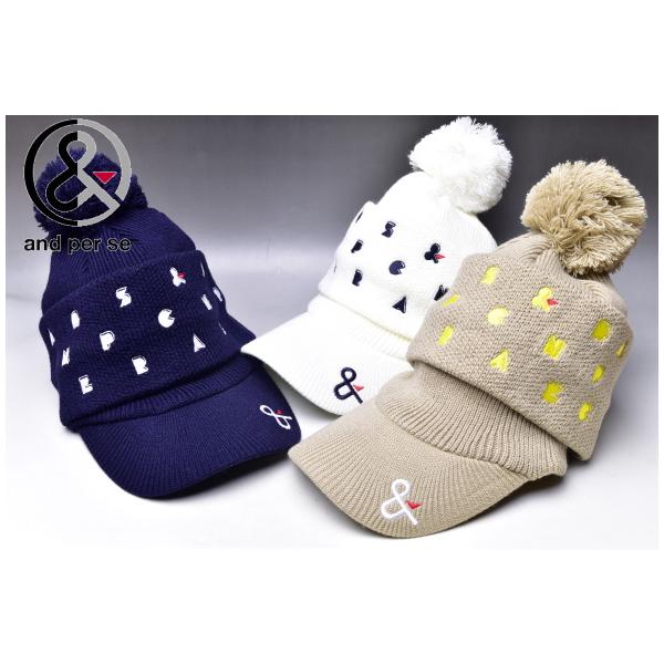 and per se ゴルフウェア、帽子セット and per se（アンパスィ） ゴルフ 2023春夏新作 レディース スカーフ