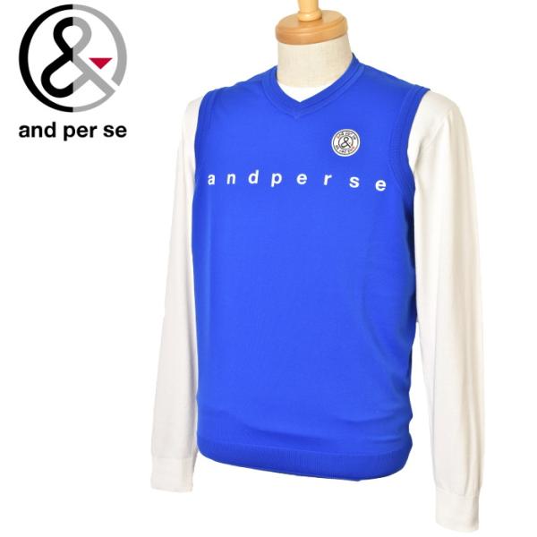 and per se 20％OFFセール！ アンパスィ ゴルフ 2024春夏新作 メンズ V