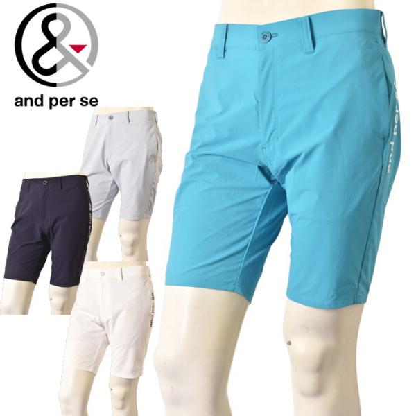 アンパスィ and per se ゴルフ 2026春夏新作 メンズ ハーフパンツ ショートパンツ 服 ゴルフウェア