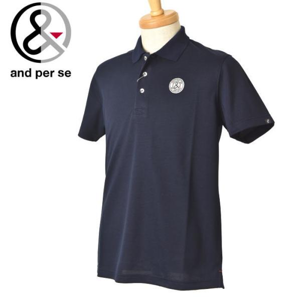 【新品同様】and per se アンパスィ ポロシャツ Ｌ and per se アンパスィ 半袖 ポロシャツ レディース ゴルフ