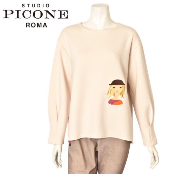 スタジオ ピッコーネ STUDIO PICONE ROMA 2026秋冬新作 レディース ダンボールプルオーバー トレーナー