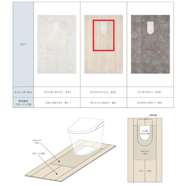 TOTO AGF801#32 セラミックパネル　ネオレストLS用　600×900