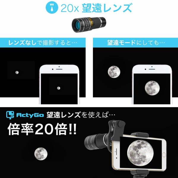 Actygo スマホ望遠レンズ 倍 ギガランキングｊｐ