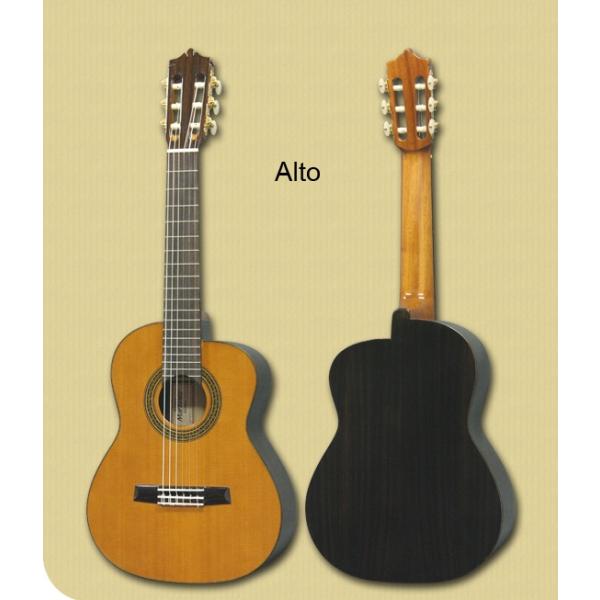 Martinez  Alto Guitar  シダー単板(杉) アンサンブルクラシック アルトギター 弦長530mm ギグケース付！