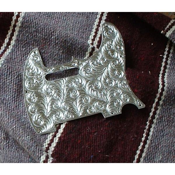 El Dorado Hand-Engraved Metal “Tele” Pickguard【エルドラド