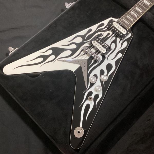 美品　ディーン　マイケルシェンカー　フライングV DEAN Michael Schenker Custom Flame Graphic(ディーン フライングV