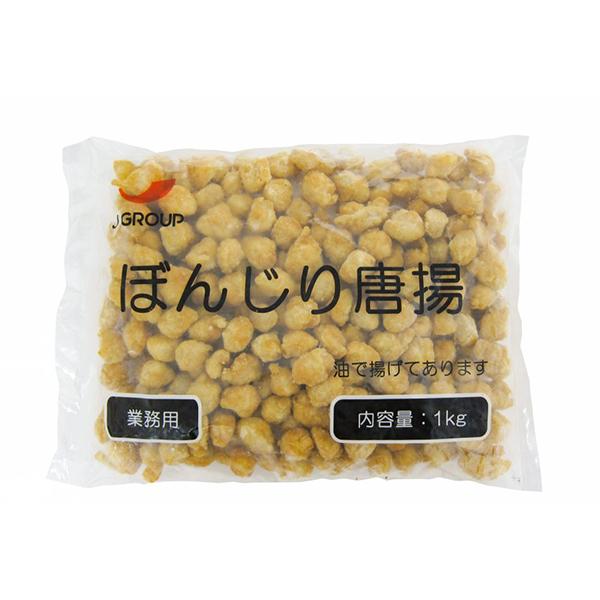 【 商品特徴 】一羽の鶏から１個しか取れないコラーゲンたっぷりの「ぼんじり」を、醤油風味の唐揚げ粉で仕上げた商品です。【 常冷区分 】冷凍【 メーカー名 】株式会社ジャパンフードサービス【 規格 】1kg/袋【 調理方法 】170℃の油温で...