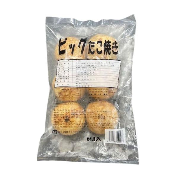 [商品特徴]イイダコがまるまる1匹入った超ビッグなたこ焼きです。ソフトボール程のサイズです。イベントや外食、カラオケで人気です。特に半夏生や夏にはぴったりの商品です。[常冷区分]冷凍[メーカー名]三忠[規格]200g×6個[ケース入数]5袋...