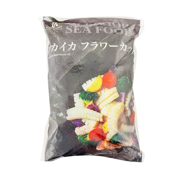 業務用 冷凍 アカイカ フラワーカット Lサイズ 1kg (烏賊 イカ いか カット済み 華イカ 鹿の子切り アカイカ) [1118905]