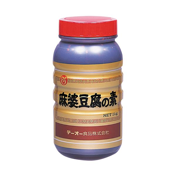 [商品特徴]唐辛子、味噌、醤油、にんにく、しょうがなどを使用し、当社独自の製法で仕上げた麻婆豆腐の素です。[常冷区分]常温[メーカー名]テーオー食品[規格]1kg[ケース入数]15[最終加工地]茨城県[原材料]しょうゆ（小麦・大豆を含む）（...
