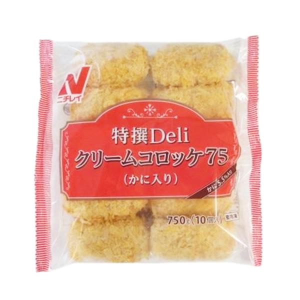 【 商品特徴 】じっくり時間をかけて作ったルーのホワイトソースと、サクッと軽い食感の衣が特徴のクリームコロッケです。【 常冷区分 】冷凍【 メーカー名 】ニチレイフーズ【 規格 】750g（10個入）【 調理方法 】170〜180℃の油で約...