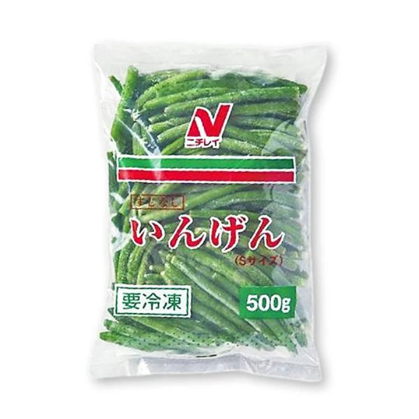【 商品特徴 】緑が濃く、やわらかい品種を若採りしていますので、スジ取りの必要がありません。タイ産【 常冷区分 】冷凍【 メーカー名 】ニチレイフーズ【 規格 】500g【 調理方法 】＜フライパン＞(1)温めたフライパンに油をひき、凍った...