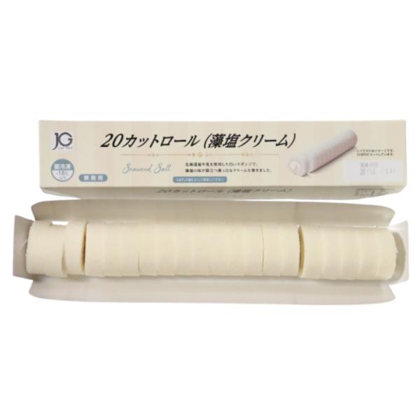 日東ベスト ロールケーキ 藻塩 クリーム 190g  ( 20 カット済み / ケーキ ) [ 1142708 ]