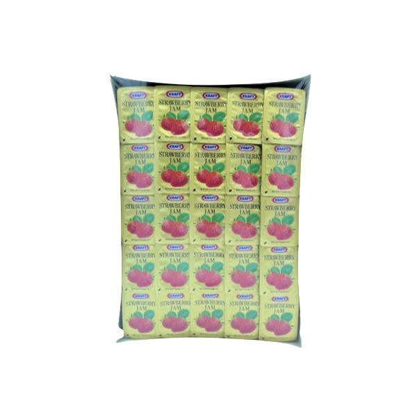 他サイト： 森永乳業 クラフト ストロベリージャム 14g×50個 ( いちご / ポーションタイプ )  [ 415009 ]の商品画像