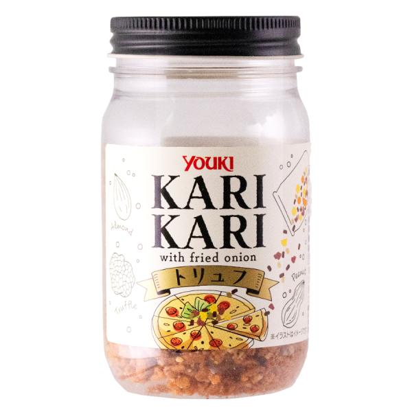 【 商品特徴 】トリュフの豊かで濃厚な風味とフライドオニオンのカリカリ食感が楽しいトッピング用調味料です。【 常冷区分 】常温【 メーカー名 】ユウキ食品株式会社【 規格 】120g【 調理方法 】トッピングにお使いください。【 最終加工地...