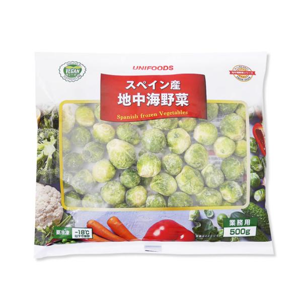 [ 商品特徴 ] スペイン産野菜です。食べやすい小ぶりなサイズを厳選しました。直径：約1.5〜2.5cm。[ 常冷区分 ] 冷凍[ メーカー名 ] ユニフーズ株式会社[ 規格 ] 500g[ ケース入数 ] 20袋[ 調理方法 ] 煮る、炒...