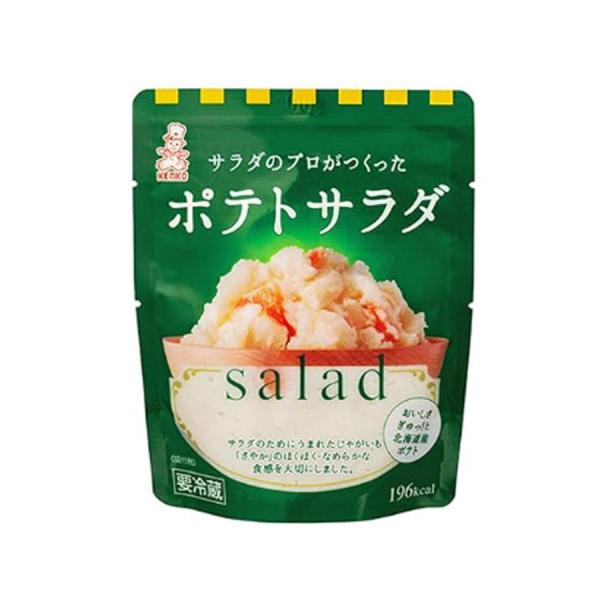 【 商品特徴 】北海道で栽培されたサラダに適したじゃがいも「さやか」を使用したポテトサラダです。いもの風味豊かな味わいと、ホクホクとした食感となめらかな舌ざわりが特長です。【 常冷区分 】冷蔵【 メーカー名 】ケンコーマヨネーズ【 規格 】...
